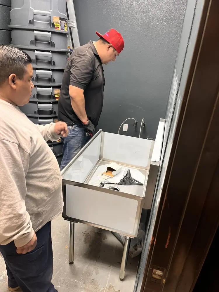 Commercial plumbing and sink installation in Powell